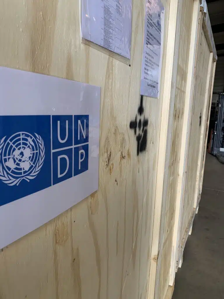 Caisse pour expédition UNDP